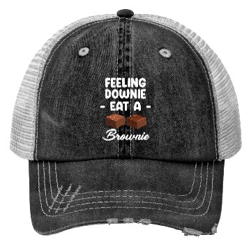 Discover Feeling Downie Eat A Brownies Cookie Marshmallow Trucker Hats