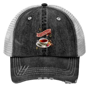 Discover Oh Christmas Tea Trucker Hats