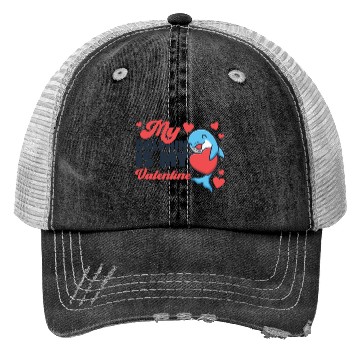 Discover Dolphin Valentines Day My Dolphin Trucker Hats