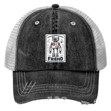 Discover Niche Friend Robot Artificial Intelligence Design Trucker Hats