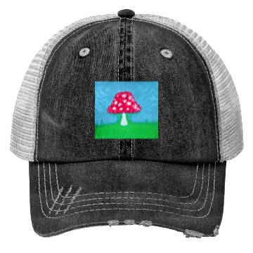 Discover Amanita mushroom Trucker Hats