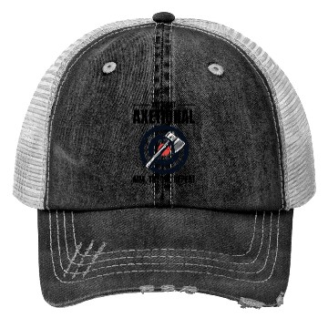 Discover Axetional Axe Throwing Bullseye Aim Throw Repeat Trucker Hats