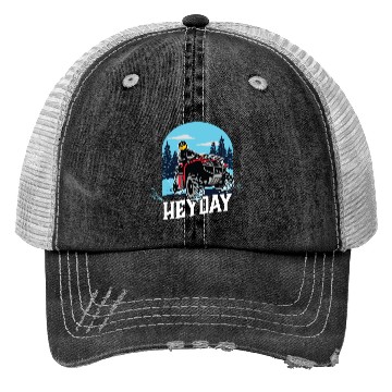 Discover ATV/Quad "Winter Riding" style logo. By "Hey Day" Trucker Hats