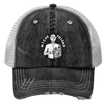 Discover Niche Friend Robot Trucker Hats Cyborg Artificial Intellige