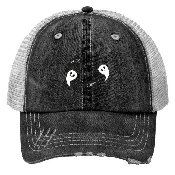Discover Hey Boo Ghost Trucker Hats