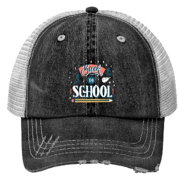 Discover Back To School With A Pencil Trucker Hats