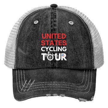Discover Cycling Tour - USA Design Trucker Hats
