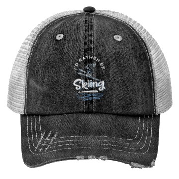 Discover Skiing Slopes Winter Vacation Ski Vacation Trucker Hats