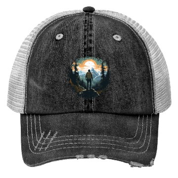 Discover Forest nature trekking adventure Trucker Hats