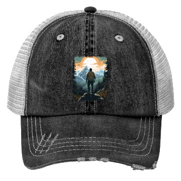Discover Forest nature trekking adventure Trucker Hats