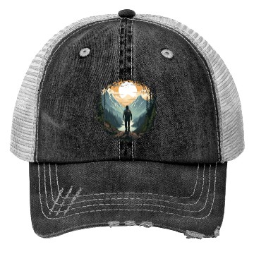 Discover Forest nature trekking adventure Trucker Hats