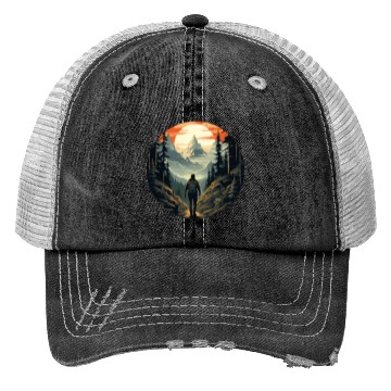 Discover Forest nature trekking adventure Trucker Hats