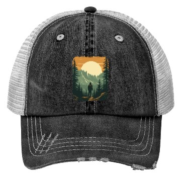 Discover Forest nature trekking adventure Trucker Hats