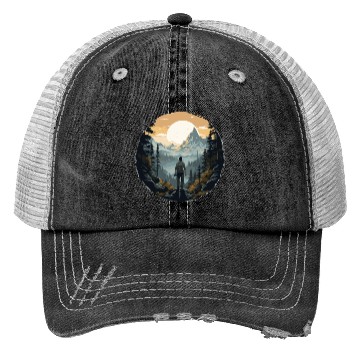 Discover Forest nature trekking adventure Trucker Hats