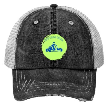 Discover it's race time Trucker Hats