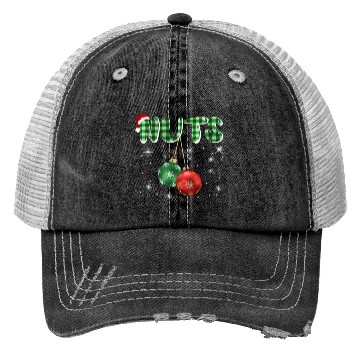 Discover Chest Nuts Christmas Funny Couple Matching Trucker Hats