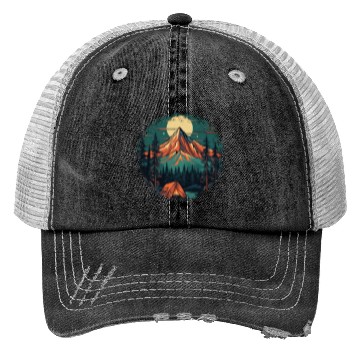 Discover Forest nature trekking adventure Trucker Hats
