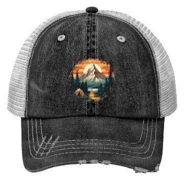 Discover Forest nature trekking adventure Trucker Hats
