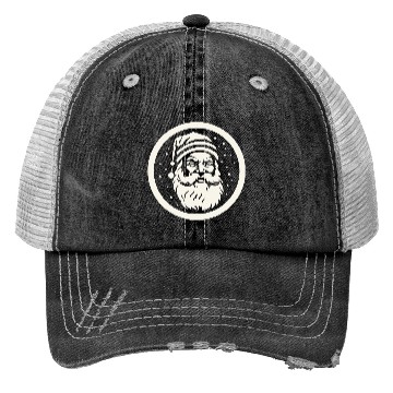 Discover santa claus rounded symbol Trucker Hats