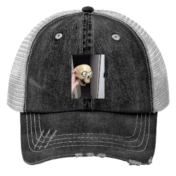 Discover Surprised skull Trucker Hats