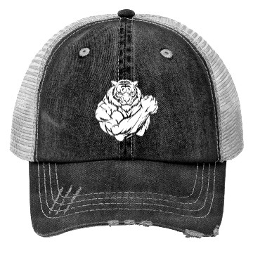 Discover Workout Gym Tiger Trucker Hats