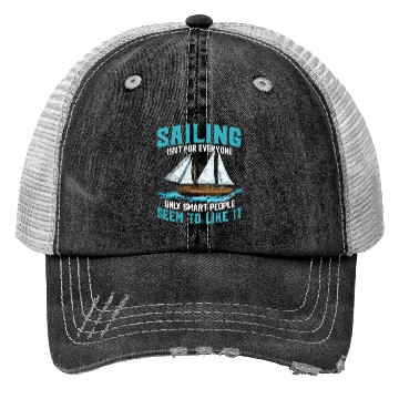 Discover Fun Sailing Trucker Hats Unisex Sailing Trucker Hats Funny