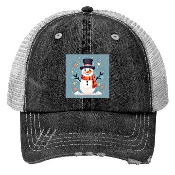 Discover Snowman Trucker Hats