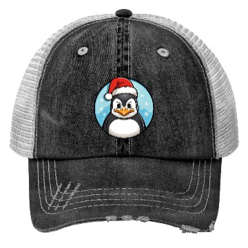 Discover Penguin Christmas Trucker Hats