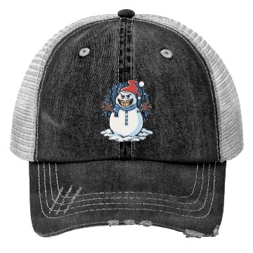 Discover frosty snowman creepy Trucker Hats