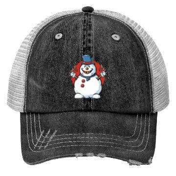 Discover frosty snowman creepy Trucker Hats