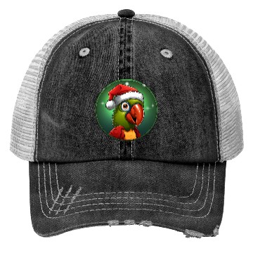Discover Parrots Christmas Trucker Hats