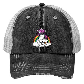 Discover Unicorn Bodybuilder Gym Trucker Hats