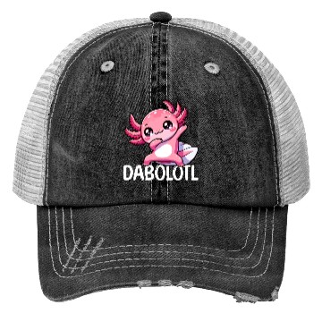 Discover Dabbing Axolotl Dancer Kawaii Newt Trucker Hats