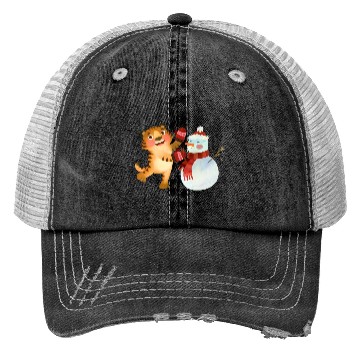 Discover Christmas tigers 03 Trucker Hats