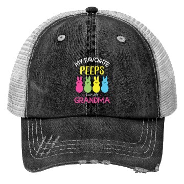 Discover My Favorite Peeps Call Me Grandma Trucker Hats