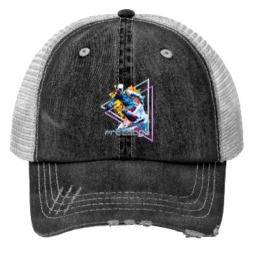 Discover Retro Freestyle Skiing Trucker Hats