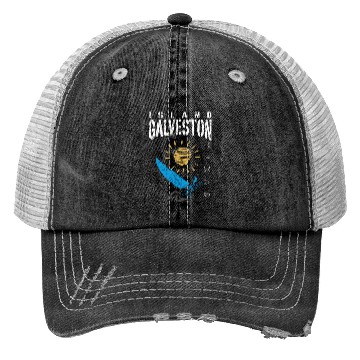 Discover Galveston Island Texas Sailing Trucker Hats
