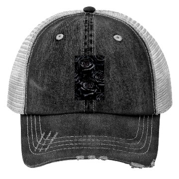 Discover A bunch of black roses Trucker Hats