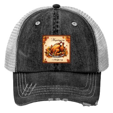 Discover happy thanksgiving Trucker Hats