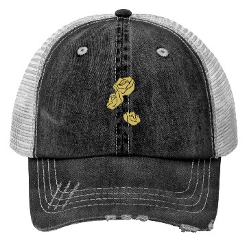 Discover Yellow Roses 2 Color Vector Trucker Hats
