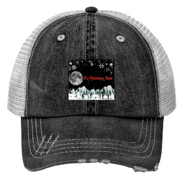 Discover It s Christmas Time 3 3 black Trucker Hats