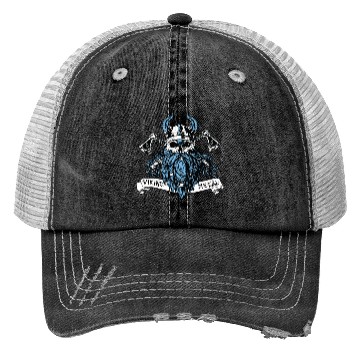 Discover Viking Metal Skull Beard Ax Music Trucker Hats