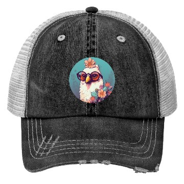 Discover Retro Style 80s 90s Vintage Chicken Lovers Trucker Hats