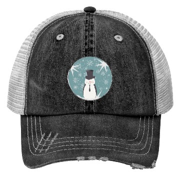Discover beautiful snowman & stars for Christmas Trucker Hats