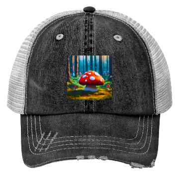 Discover Cute Mushroom Trucker Hats