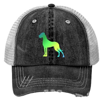 Discover Green Yellow Great Dane Trucker Hats