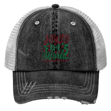 Discover Joy To The World Christmas Trucker Hats