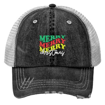 Discover Merry merry merry Christmas, Xmas Design Trucker Hats