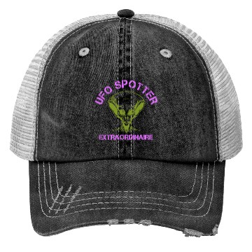 Discover Alien, Aliens, UFO, UAP, Space Unknown Flight Trucker Hats
