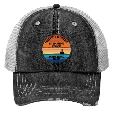 Discover Sunset Us Submarine Force Pride Runs Deep Trucker Hats
